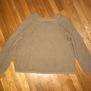 Forever 21 Light Brown Crochet Sweater